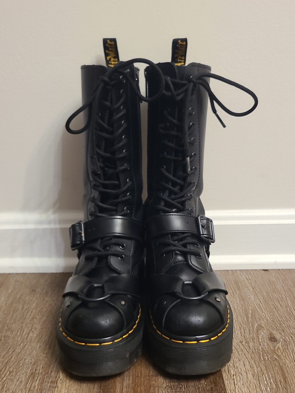 Dr Martens 1914 Quad Harness Platform Boots - Picture 2 of 12